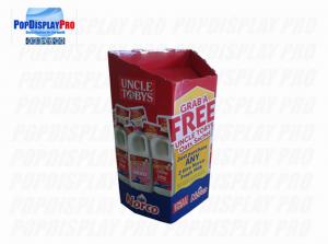 Buy cheap Temporary Cardboard Dump Bins Flat Pakced For Fresh Milk Uncle Tobys product