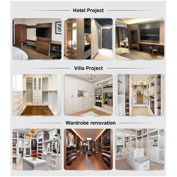 Home Furniture Custom Walk In Closet OEM ODM Ready Built Wardrobes
