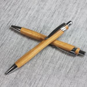 Buy cheap Click action writing instruments wood Bamboos pole promotional pen product