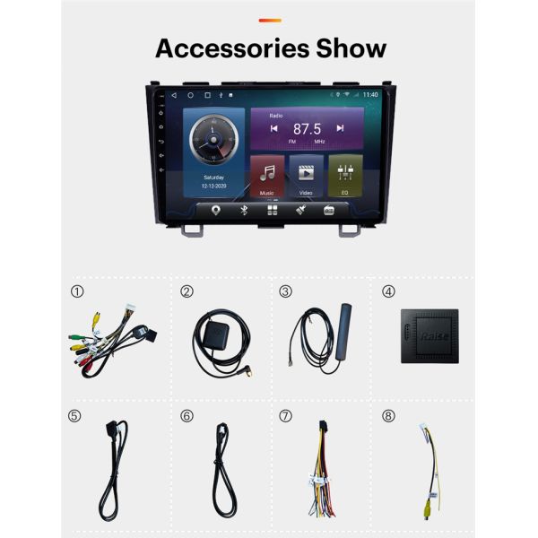 Android Car Radio for Honda CR-V 3 RE CRV 2007-2011 Multimedia Video Player 2 Din Navigation GPS Carplay
