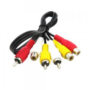 Buy cheap Male To Female Video Audio Cables , 3 Rca AV Cable For Sound Speaker Projector product