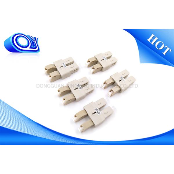 Mating sleeve LC To SC Fiber Adapter / Multimode Duplex Hybrid Fiber optic Adapter