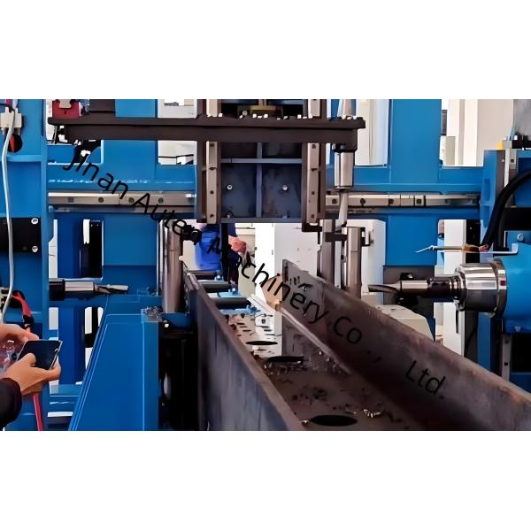 φ5~φ30 Mm Hole Diameter 3D CNC H-Beam Drilling Milling And Sawing Machine 11KW Motor Power