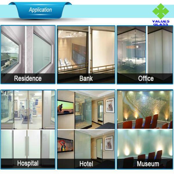 PDLC Residential Smart Glass , Electric Glass Switchable Privacy Glass