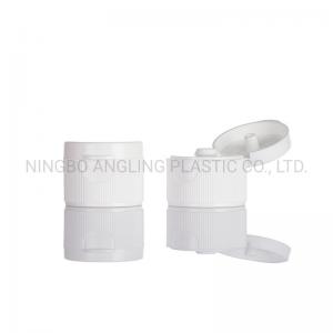 Buy cheap 28mm Plastic Cap for Flip Top Cap Bottle in Ribbed White Colors Customized Request product