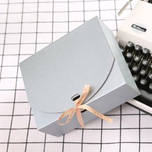 Cardboard Fancy Packaging Box Glossy / Matte Lamination Rectangular Fold Box