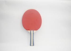 Buy cheap Pure Color Stripe Style Ping Pong Racquet With 1.5MM #2 Orange Sponge product