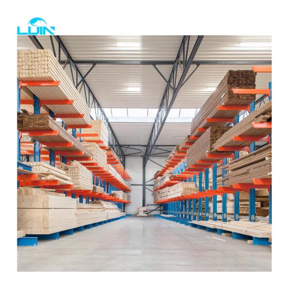 6000mm Height Cold Steel Cantilever Racking System 2000kgs / Arm Loading Capacity