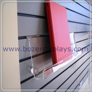 Buy cheap Clear Acrylic Slat-wall Book Shelves 6 tall x 2 depth x 9 long product