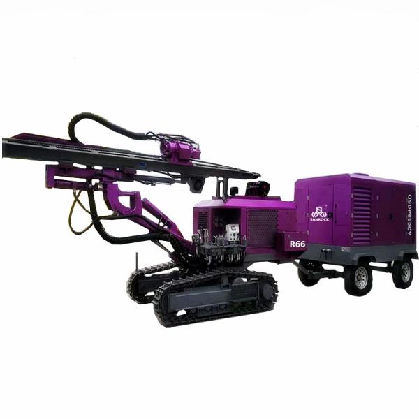 Hydraulic Rotary Crawler DTH Drilling Machine Diesel Power 50m Deep Mining Drilling Rig