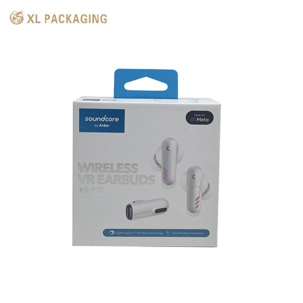 XL Packaging Custom Packaging Box Factory Custom Design White Cardboard Headphone Paper Gift Boxes Bluetooth Earphone Packing Box For Earphones