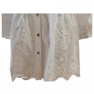 Buy cheap Casual Ladies 100% Algodon V Neck Embroidery Shirt product