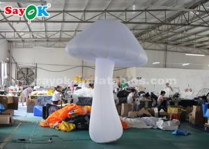 Buy cheap Nylon Cloth 3 Meter White Inflatable Mushroom For Stage Decoration product