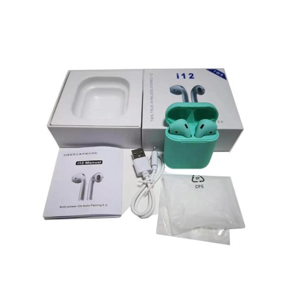 I12 Two Channel Mini Wireless Bluetooth Earbuds Listen Music V5.0 For All Cell Phones