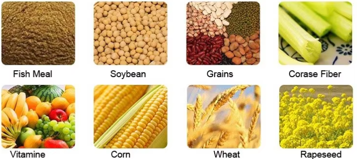 Raw materials for fish feed
