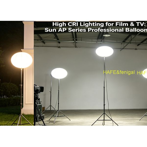 High CRI Balloon Light with Adjustable Color Temperature and Flicker-Free Performance for Professional Film Lighting