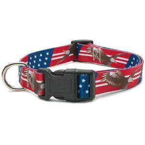 Buy cheap All Seasons Polyester Dog Collar Buckle Type Customized American Flag Design product