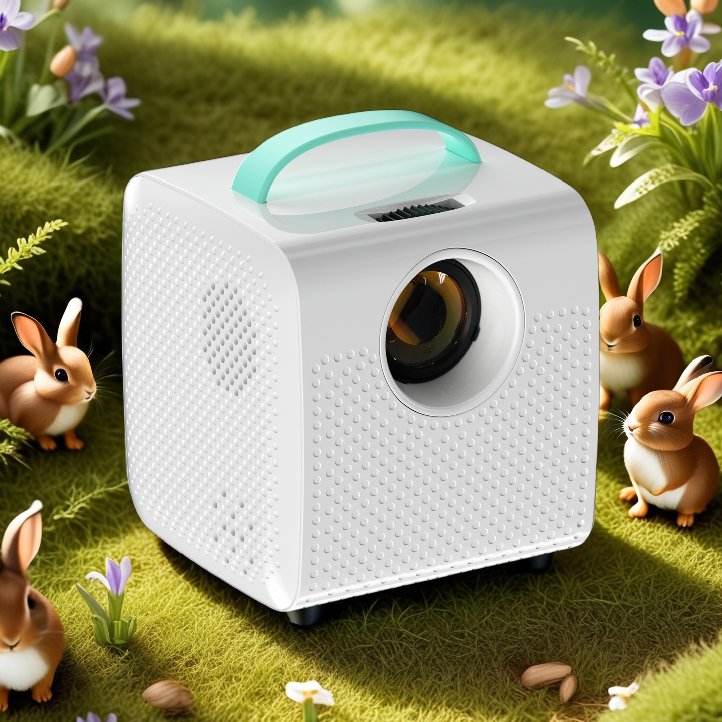 China Q2 720P Cube Portable Projector Unique Children Multimedia Wired Display Portable Video Projector on sale