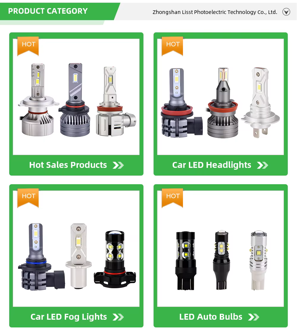 H11 Super Bright Car Led Head Light Bulb 40watt 4000lm 9005 9006 H7 Led Canbus