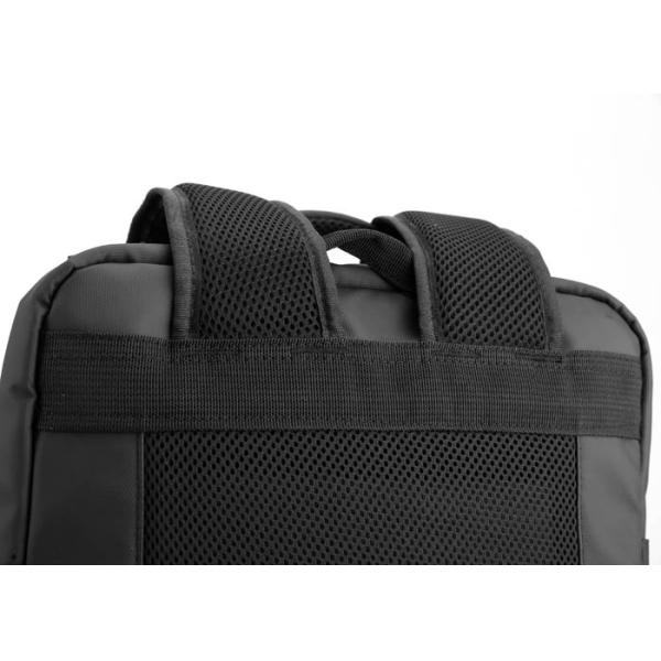 Smart USB Laptop Backpack Custom Logo 20L-39L Black / Grey For Men