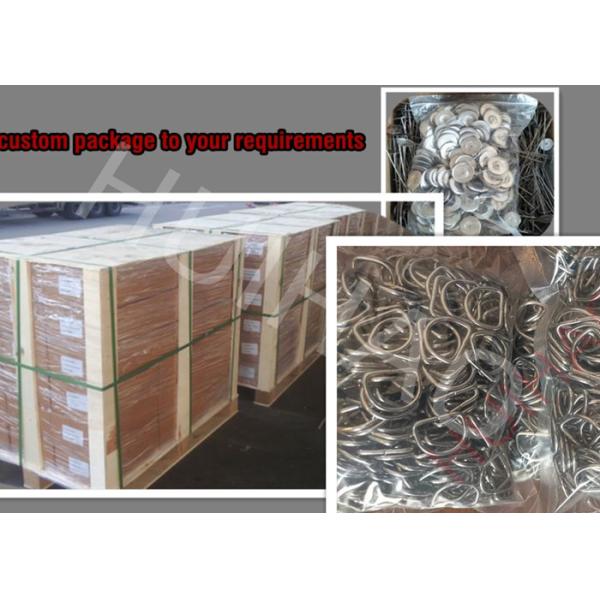 25x30mm Stainless Steel D Rings To Secure Removable Insulation Jacket