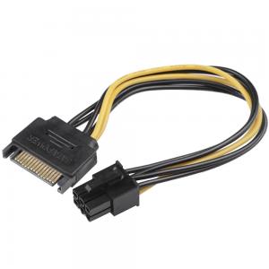 China 15pin ST Power To 6pin PCIe PCI-e PCI Express Adapter Cable For Video Card on sale