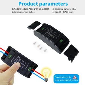 Zigbee 50m Self Powered Wireless Switch Home Automation