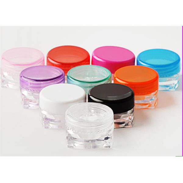 Refillable Clear Cosmetic Containers Transparent Jar Body PP / PETG Material