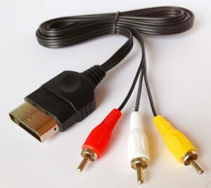 Buy cheap Xbox AV Audio and Video Game Cables with gold plating 1.8M length product