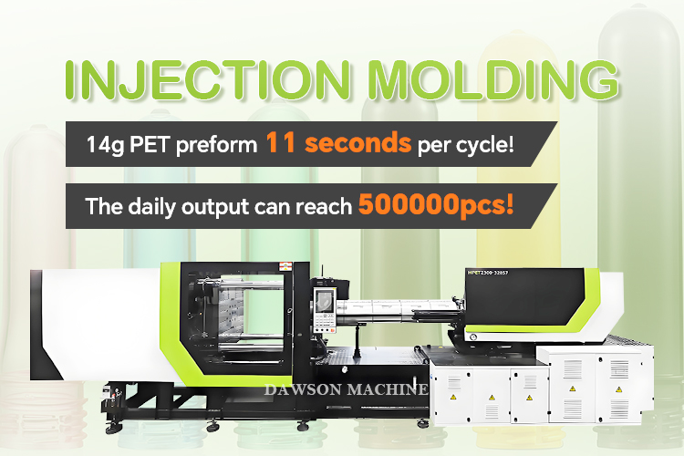 Full Automatic PET Preform Injection Molding Machine with 680 mm Distance Between Tie Bars and 160 mm Hole Diameter for High Productivity