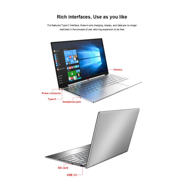 4000mah battery Laptops Notebook PC CPU N5095 Mini PC Computer With Camera