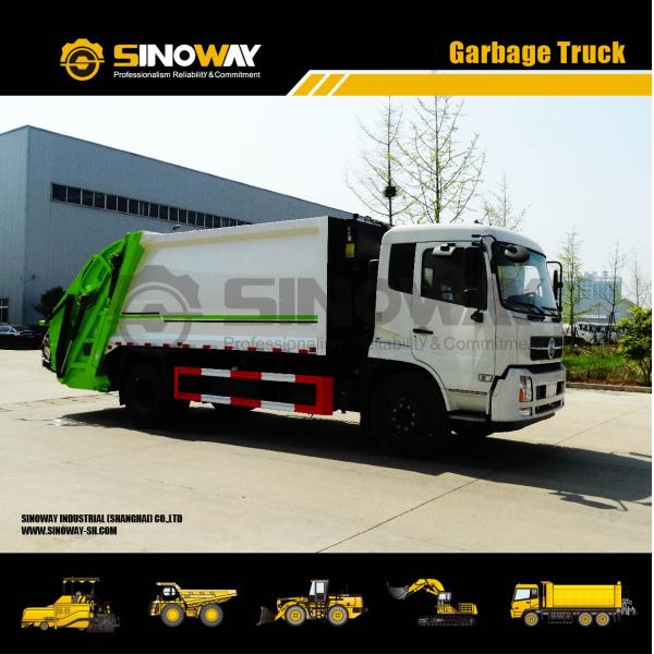 High Compression Ability Garbage Collection Truck Vehicle 12/16m3 Hopper Capacity