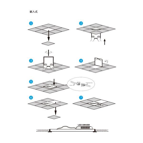 600x600 Light Panel For Suspended Ceiling