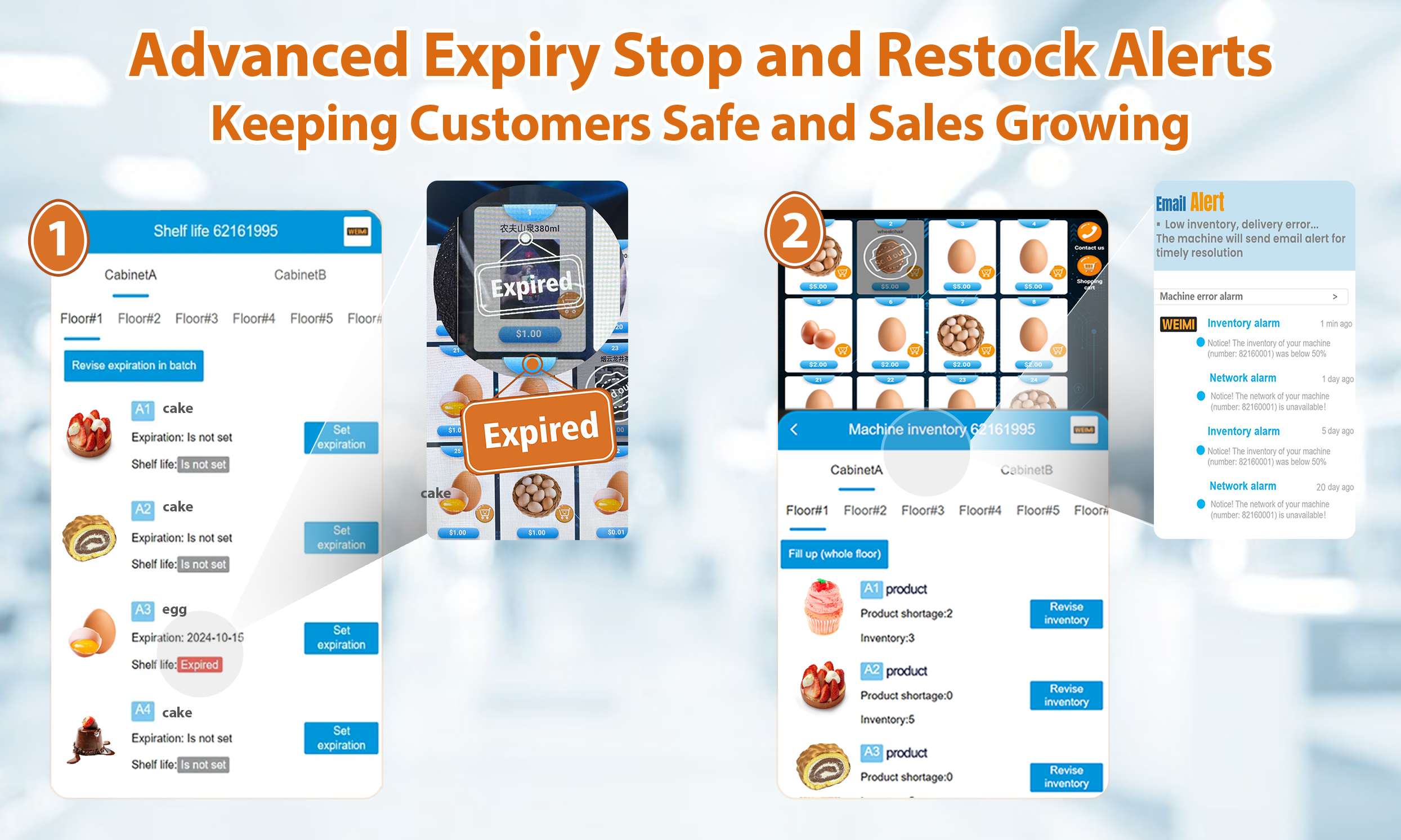 Cookie Vending Machine with Expiry Date Management and Inventory Management