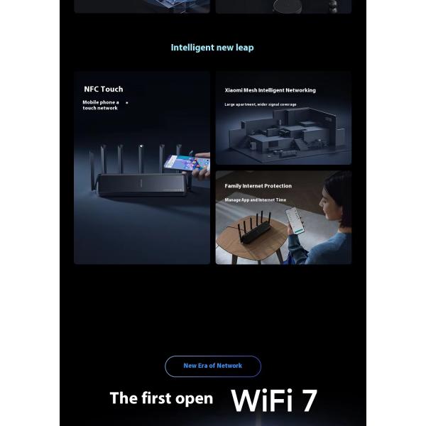 BE7000 7000M RC06 High-speed 8-way Amplification WIFI7 Router Self-developed Tri-band Expansion