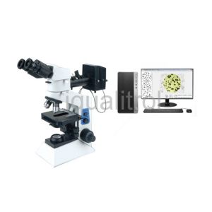 Trinocular Upright Reflected Digital Metallurgical Microscope with Polarizer