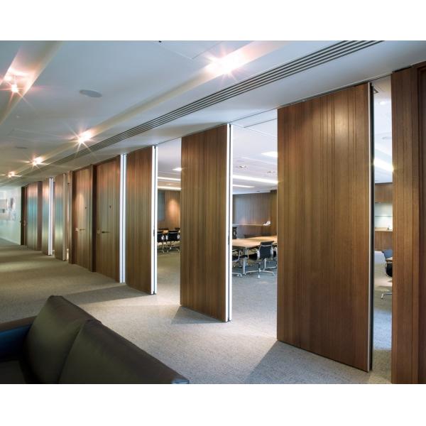 Flush Door 85mm Thickness Movable Partition Wall Systems Customized Color
