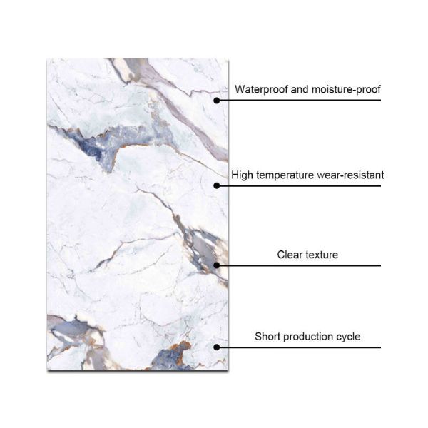 Waterproof Lightweight 3D Design Panel PVC Marble Sheet for Wall Panel Marble UV Board Interior Decoration