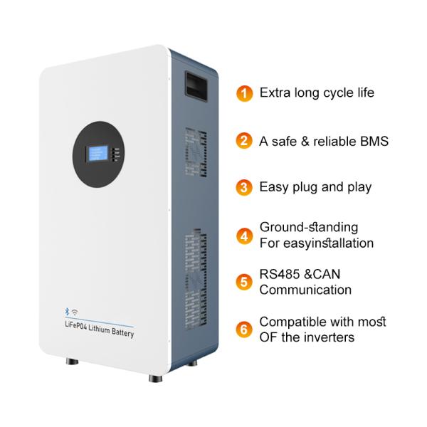 51.2V 314Ah 16kwh All in One Energy Storage Battery Wall Mounted LiFePO4 Lithium Battery Pack with Remote Monitoring Function