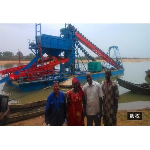 Buy cheap Bucket Chain 4M Gold Diamond Dredger Gravity Separation Sand Gold Mining Dredge product
