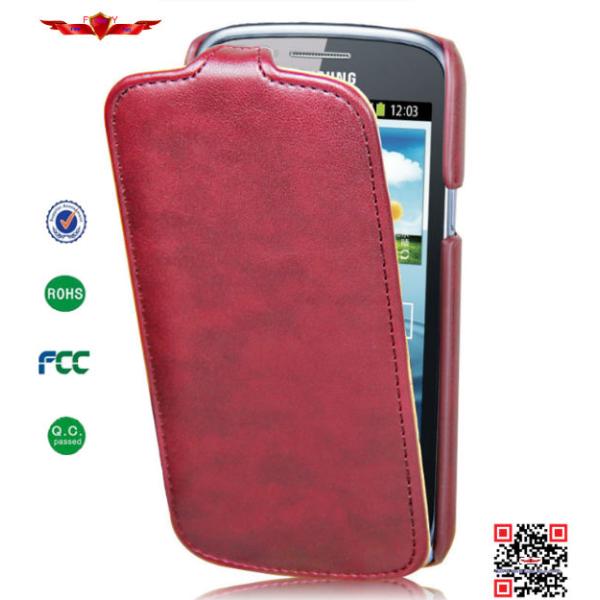 A Level High Quality PU Flip Leather Cover Case For Samsung Galaxy Core I8262 Multi Color