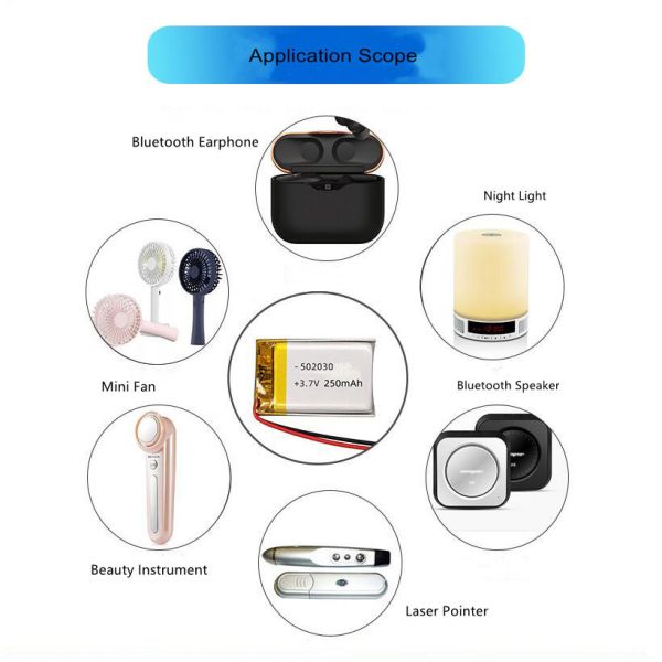 XL 803048 High Temperature 80 3.7V 1200mAh Li-Polymer Battery Cell Rechargeable 8x30x48mm 500 Cycles Portable Power Bank Speaker
