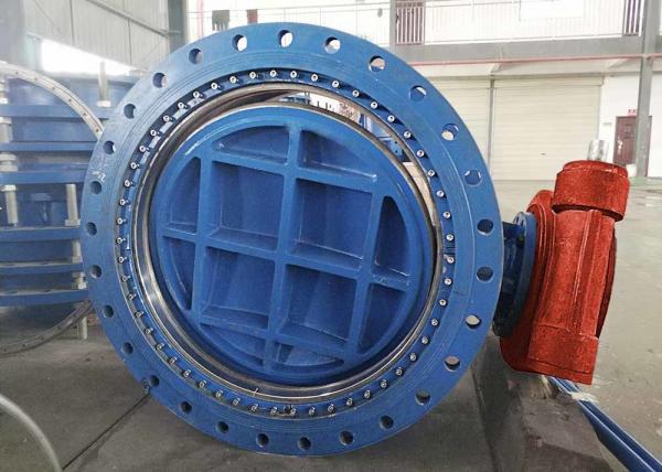 Quality AWWA DN1000 Flanged Ball Eccentric Butterfly Valve / High Pressure Butterfly Valve Two Way Zero Leakage for sale
