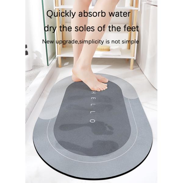 Technology Cashmere Bathroom Floor Mat Machine Made for a Luxurious Bathing Experience