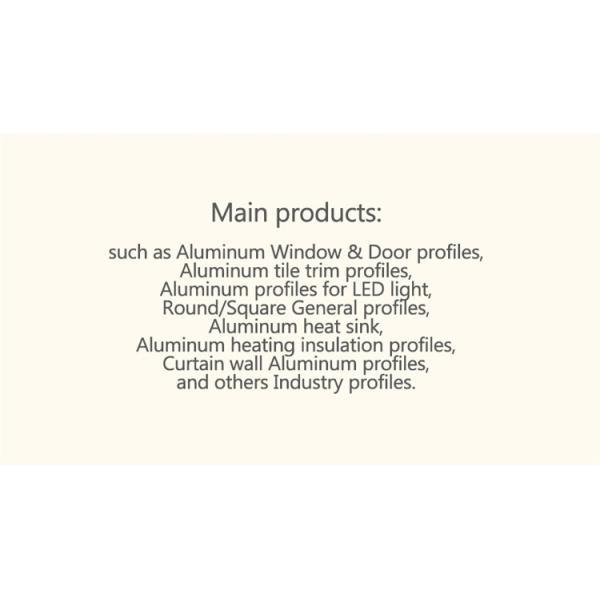 Top Anodized Aluminum Extrusion Profiles for Casement Door