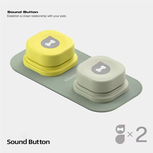 Customized Dog Communication Buttons Square Voice Recording Buttons For Dogs