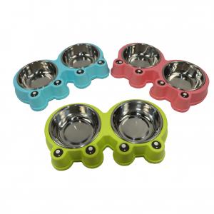 Buy cheap Dog Crate Bowls Stainless Steel Puppy Bowls 2 Bowl/Pot Resin Base For Large Dogs 48 Oz 32 Oz 64 Oz product