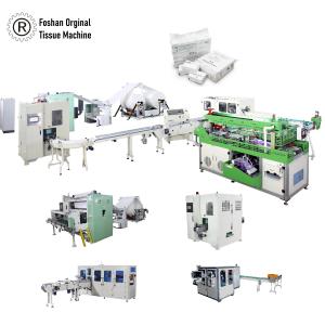 China Vacuum Folding Facial Tissue Converting Machine With Lamination System 0-100m/Min Production Capacity on sale