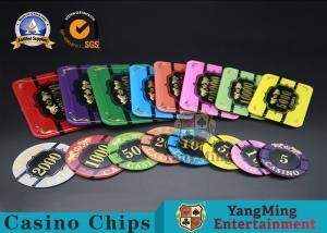Buy cheap Square Crystal Acrylic Poker Chips With Custom Logo / Super Touch Texture Poker Plaque product