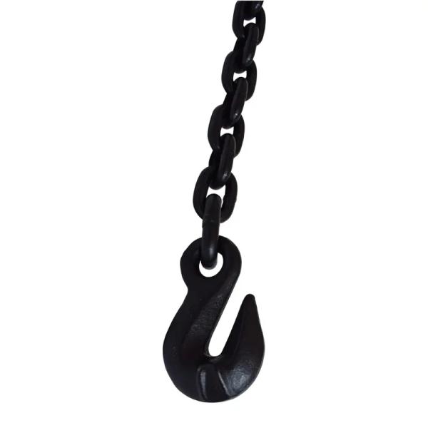 Blacken G80 Binder Chain with Grab Lifting Hook Parts Sling Binding Chain 20Mn2